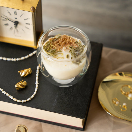 Abundance 富饒豐盛香氛蠟燭-柑橘辛甜草木手工精油大豆蠟