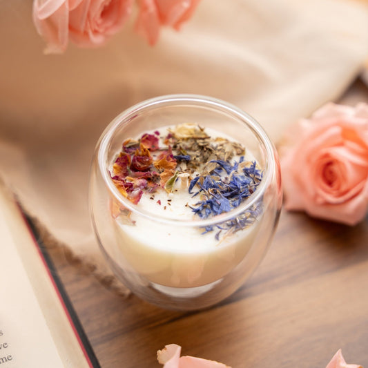 Love 歡愉愛情香氛蠟燭-柔暖花香草本手工精油大豆蠟